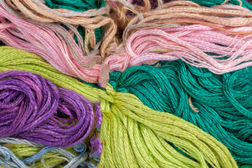 Colorful thread as abstract background