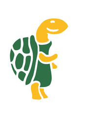 Süße Lustige Niedliche Comic Schildkröte