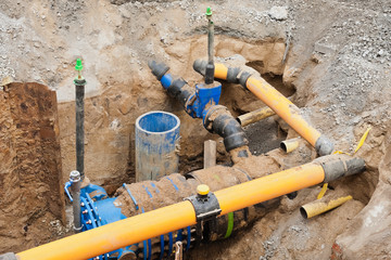 Sanierungsarbeiten an der Gas- und Wasserversorgung