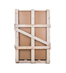 Cardboard boxes with wooden reinforcement
