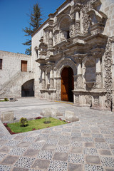 Naklejka premium Church of San Agustin in Arequipa, Peru