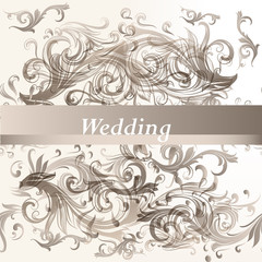 Wedding  floral background