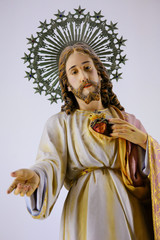 Naklejki  Jezus Chrystus i Najświętsze Serce - Statua w Guimaraes