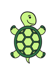 Niedliche kleine süße Schildkröte