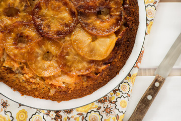 Upside Down Apple Cake