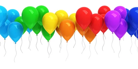 Fotobehang Colorful balloons © Leigh Prather