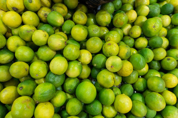 Citrus fruit on the supermarket stall