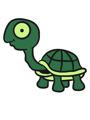 Lustige kleine süße Schildkröte