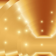 Abstract gold background of holiday lights