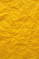 Yellow wrinkled paper