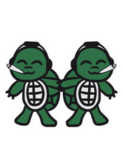 2 Kiffen Party Musik DJ Rauchen Schildkröten