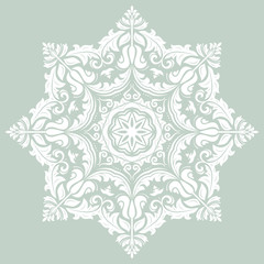 Orient vector ornamental round lace