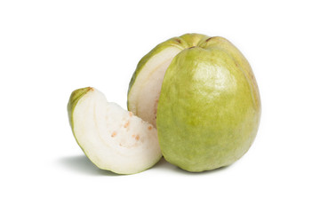 isolated sali guava on white background