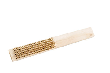Wire brush tool isolated on a white background