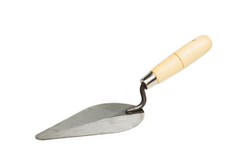 Trowel on isolated white background