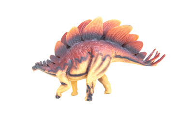Dinosaur toy with white background