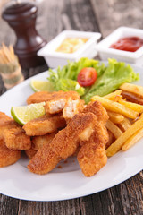 fried chicken nuggets