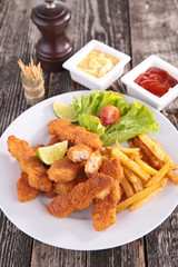 fried chicken nuggets