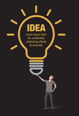 Light Bulb Idea Infographic