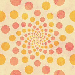 Vintage Peach Pink Circles Background
