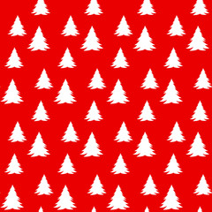 Christmas pattern with trees