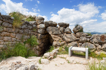 The Underground Cistern in ancient Mycenae, Peloponnese, Greece
