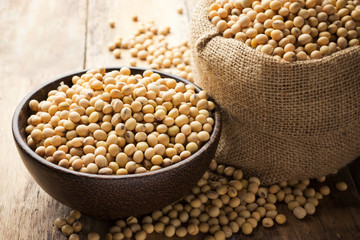 Obraz premium Soy beans in a Bowl