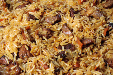 Pilau, pilaw, plov - a rice and meat meal macro