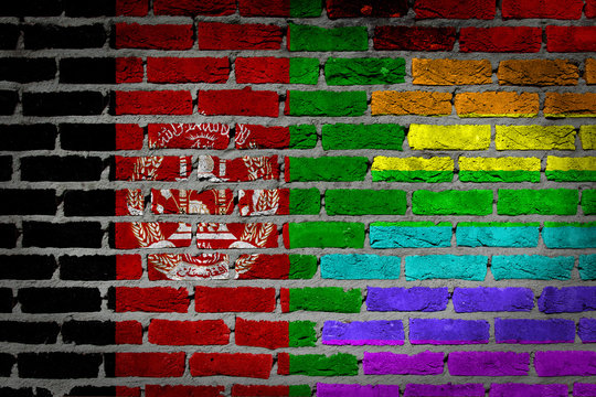 Dark brick wall - LGBT rights - Afghanistan