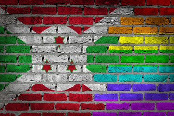 Dark brick wall - LGBT rights - Burundi