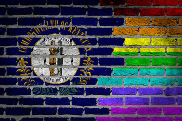 Dark brick wall - LGBT rights - Kentucky