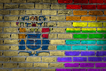 Dark brick wall - LGBT rights - New Jersey