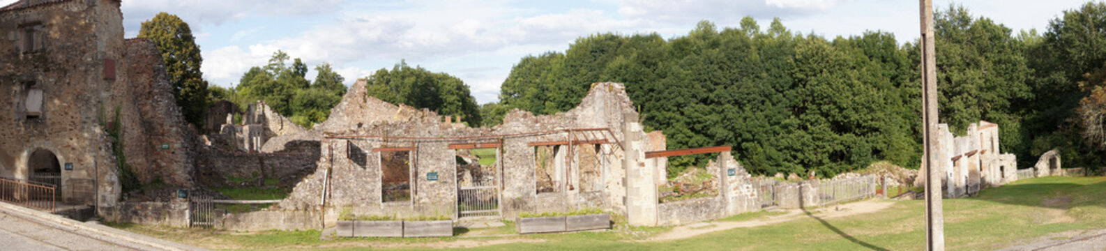 Vestiges du village martyr d'Oradour-sur-glane