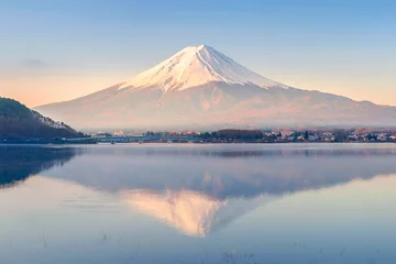 Tuinposter Mt Fuji in the early morning © shirophoto
