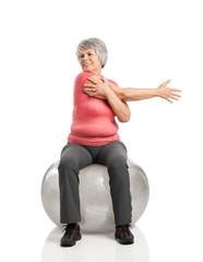 Fiitness old woman