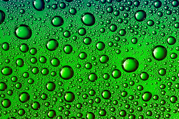green water drops
