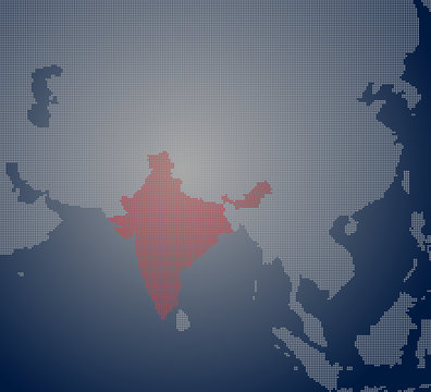 India Pixel Map