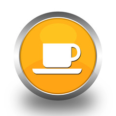 BOUTONS ICONES RONDS COLLECTION JAUNE ORANGE