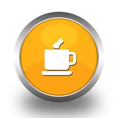 BOUTONS ICONES RONDS COLLECTION JAUNE ORANGE