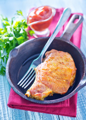 fried meat