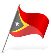 flag of East Timor vector illustration