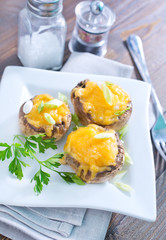 mushrooms with cheese