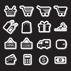 Shopping Icon Set. Simplus series