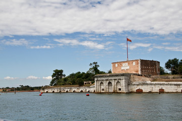 Venice, view from side of the lagoon.