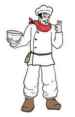 Cartoon chef