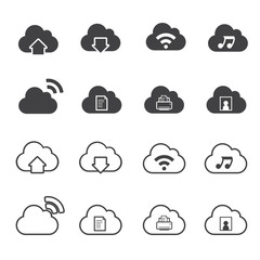 Cloud Computing Icons set