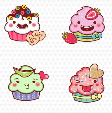 cupcake cartoon 02
