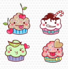 cupcake cartoon 03