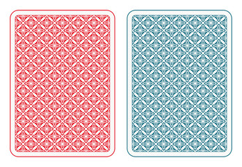 Playing cards back alfa