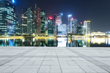 prosperous modern cityscape at night